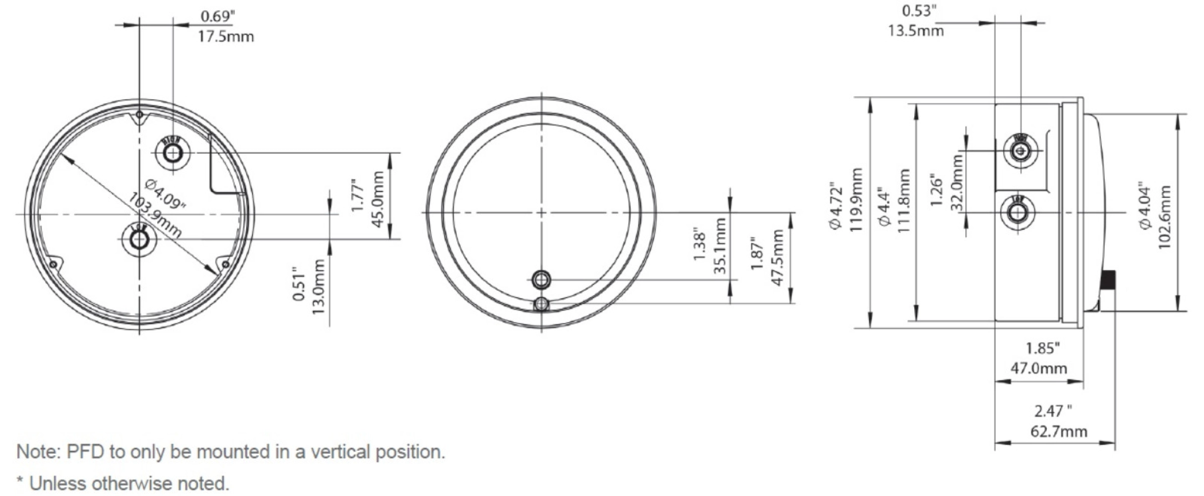 WINTERS PFD WINAIR Differential Gauge