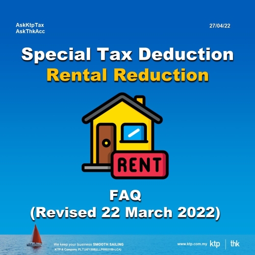 Special Tax Deduction Rental Reduction