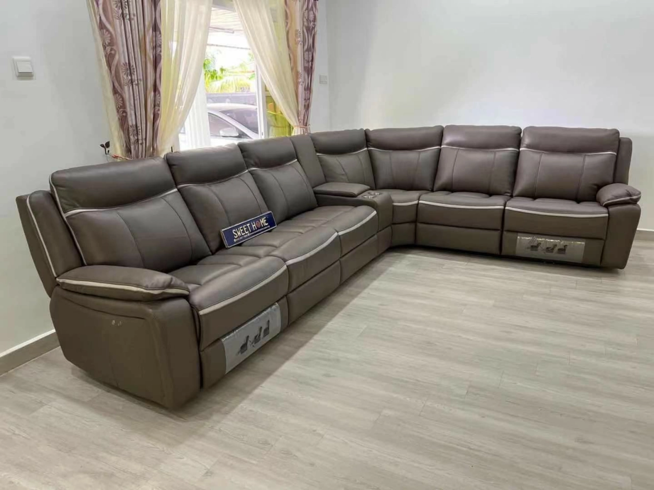 Half Leather comfort L-Shape sofa Penang