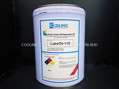 COOLINIC-LUBEOIL-110 Coolinic Synthetic-Ester Refrigeration Oil [5-Gal.] S/S PP23BZ110005