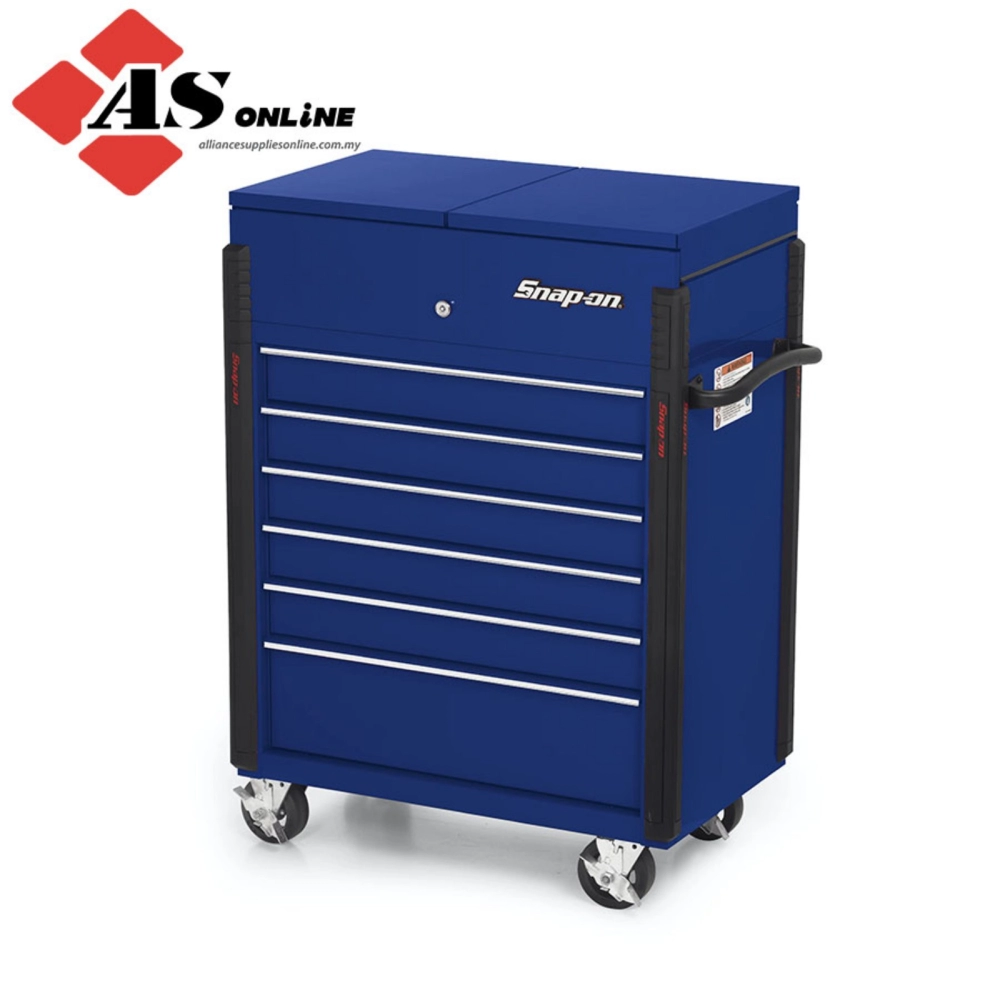 SNAP-ON 32" Six-Drawer Compact Split Lid Cart (Royal Blue) / Model: KRSC343PCM