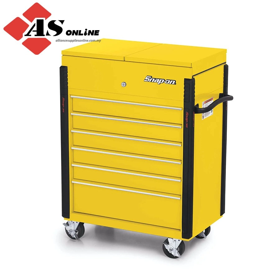 SNAP-ON 32" Six-Drawer Compact Split Lid Cart (Ultra Yellow) / Model: KRSC343PES