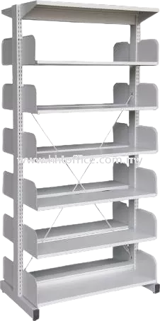 S326W - Open Double Sided Library Rack