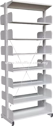 S327W - Open Double Sided Library Rack