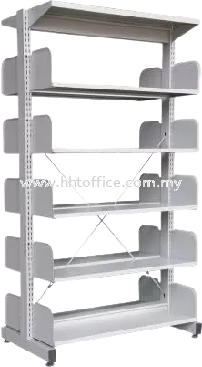 S325W - 5 Level Double Sided Library Rack