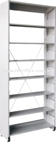 S317 - 7 Level Single Sided Library Rack