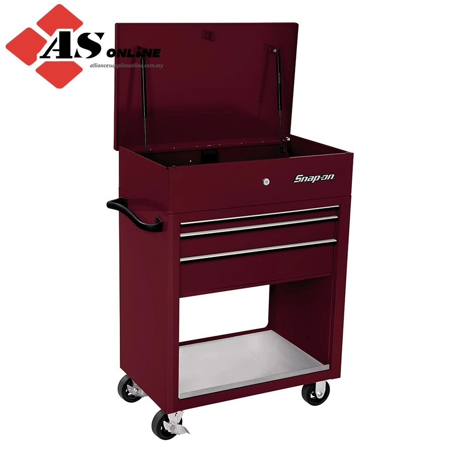 SNAP-ON 32" Three-Drawer Roll Cart (Deep Cranberry) / Model: KRSC323PM