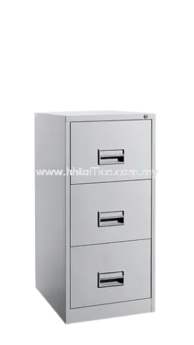 3D - 3 Drawer Steel Filing Cabinet