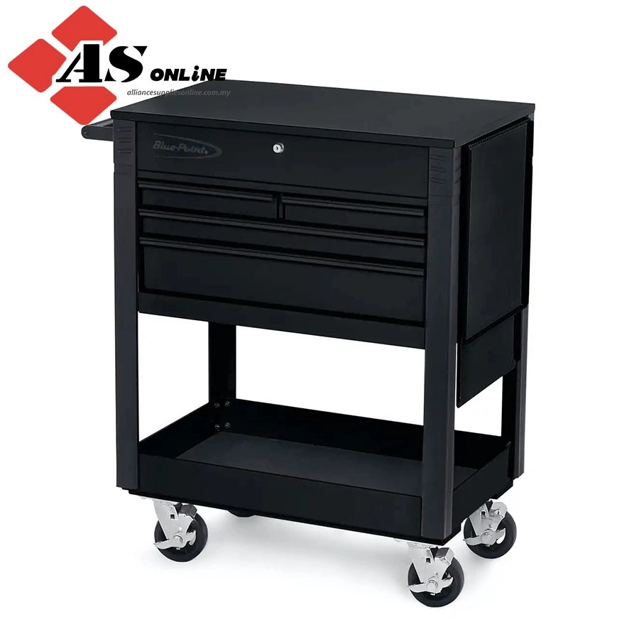 SNAP-ON 32" Four-Drawer Roll Cart (Blue-Point) (Gloss Black with Black Trim and Blackout Details) / Model: KRBCKF40BFI