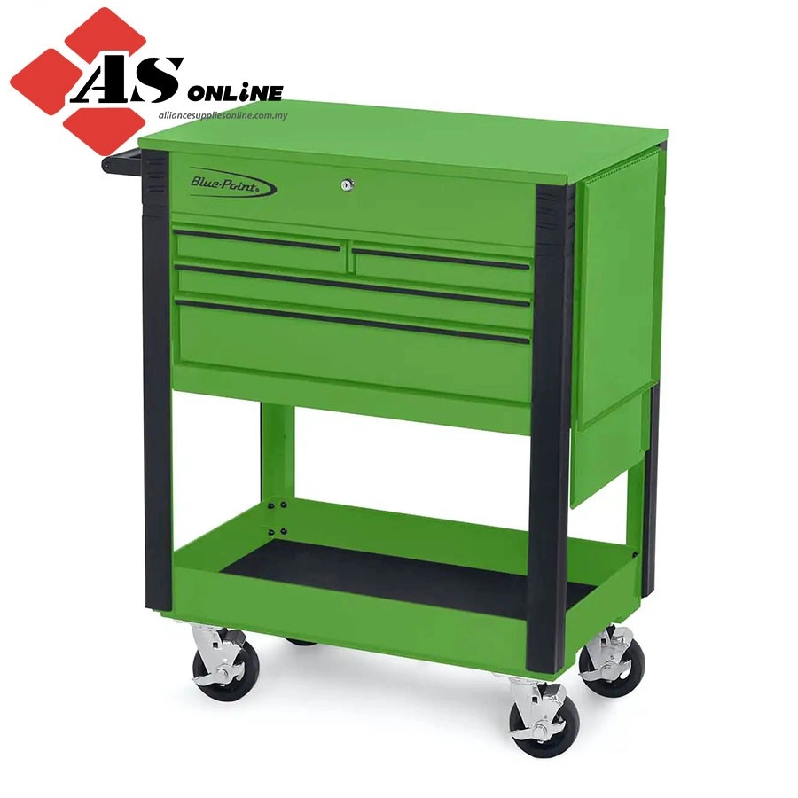 SNAP-ON 32" Four-Drawer Roll Cart (Blue-Point) (Extreme Green with Black Trim and Blackout Details) / Model: KRBCKF40BKG