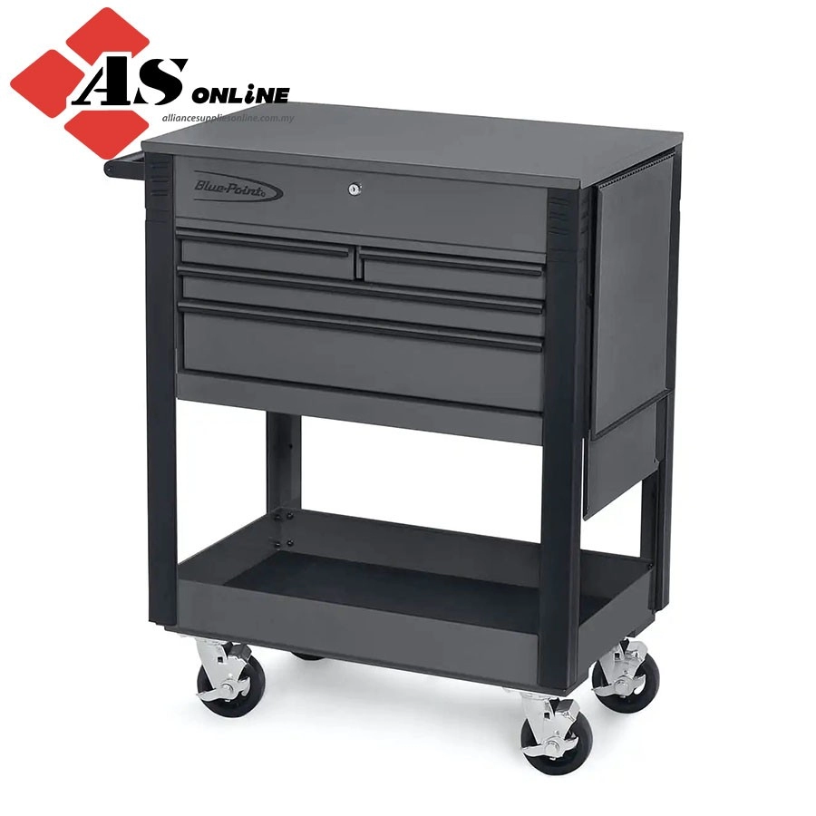 SNAP-ON 32" Four-Drawer Roll Cart (Blue-Point) (Storm Gray) / Model: KRBCKF40PWZ