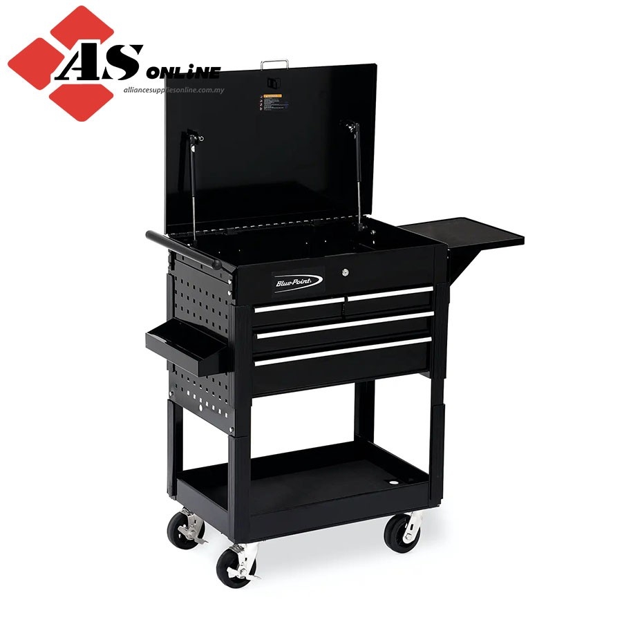 SNAPON FourDrawer Service Cart (BluePoint) (Gloss Black) / Model
