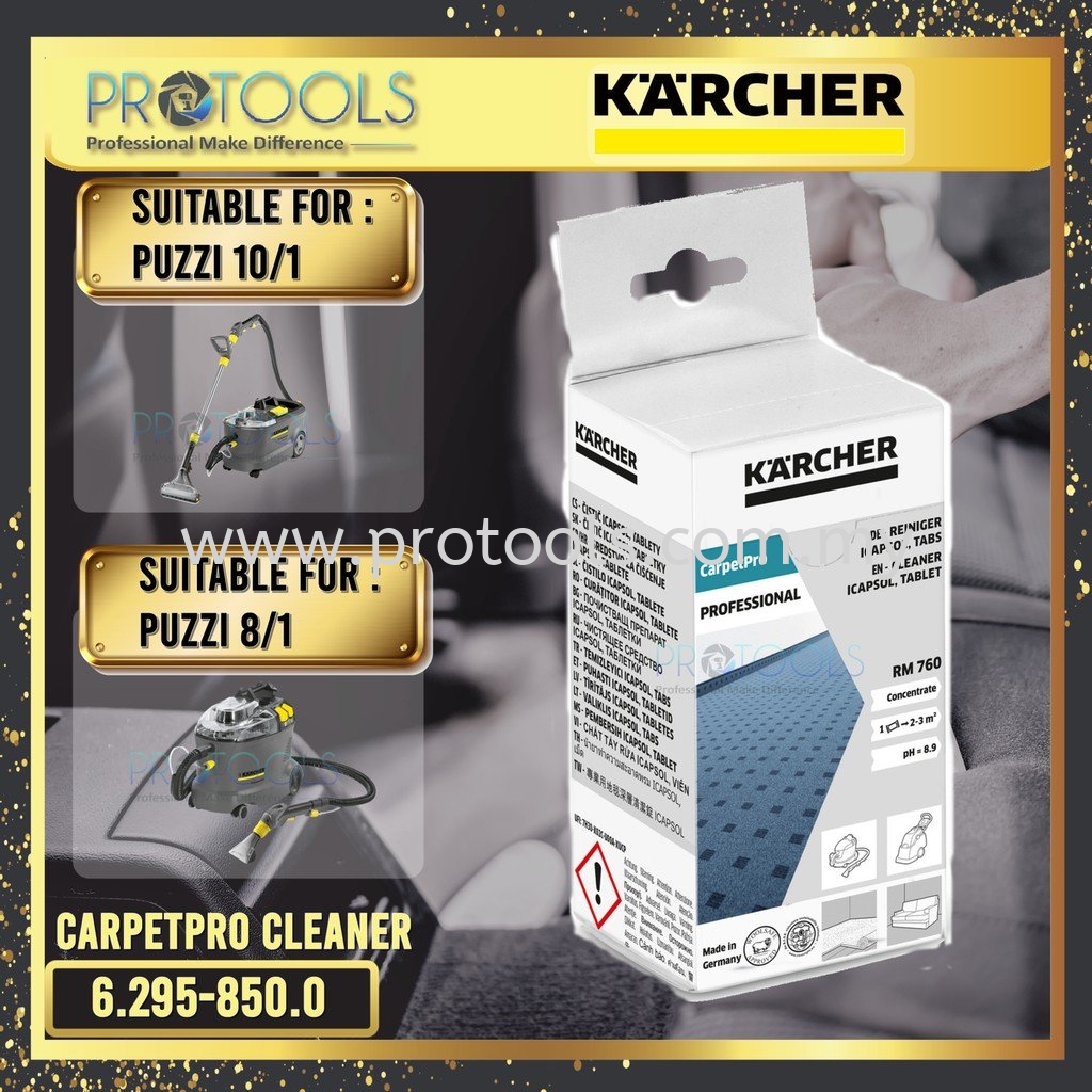 Karcher 6.295-850.0 Carpet Cleaner Tablet RM760 for karcher puzzi 8/1 and  karcher puzzi 10/