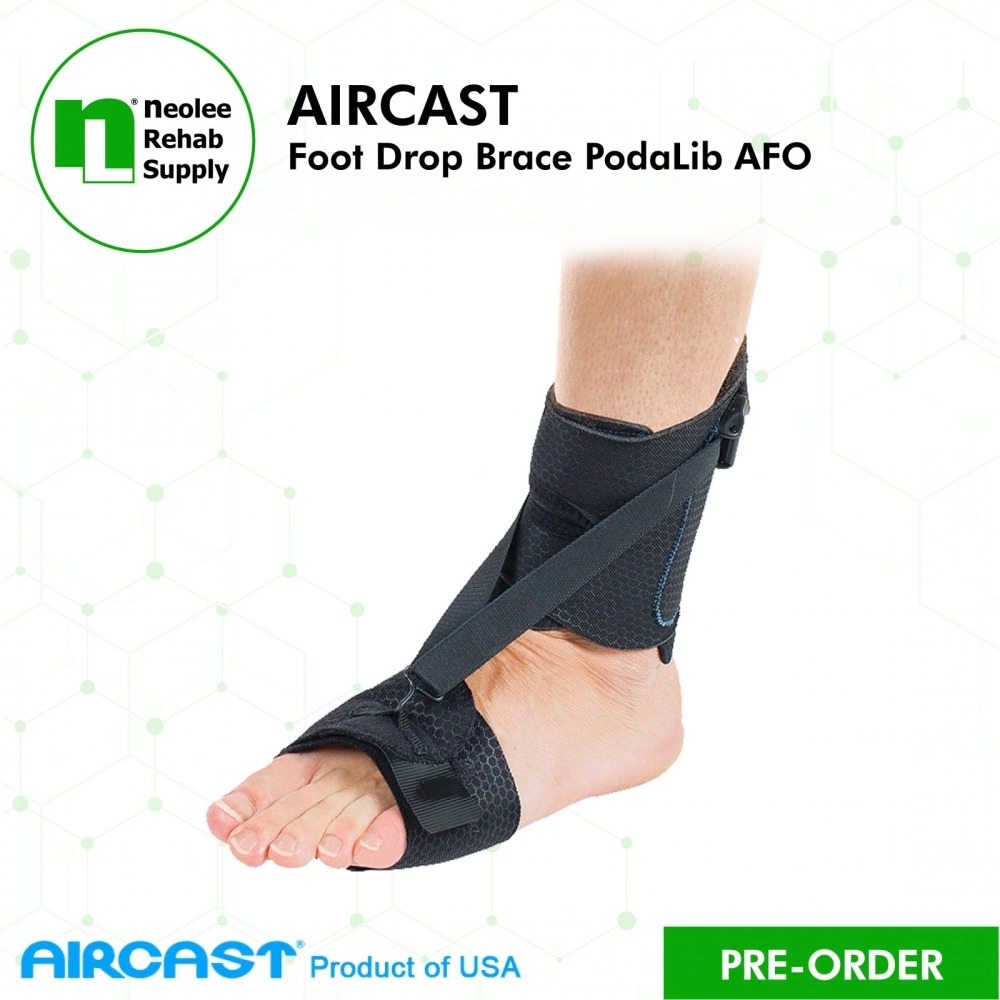  BraceAbility Foot Drop Brace - Ankle Orthosis Sock for