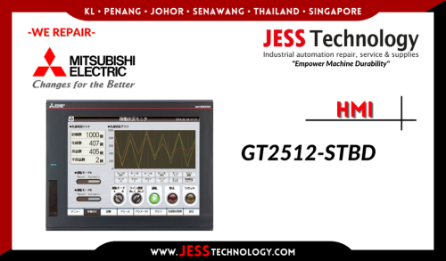 Repair MITSUBISHI HMI GT2512-STBD Malaysia, Singapore, Indonesia, Thailand, Brunei