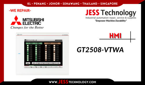 Repair MITSUBISHI HMI GT2508-VTWA Malaysia, Singapore, Indonesia, Thailand, Brunei