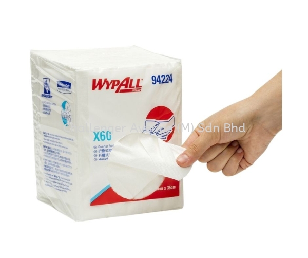 WYPALL® X60 Quarter Fold Wipers (94224) Wypall Kimberly-Clark Selangor, Malaysia, Kuala Lumpur (KL), Subang Jaya Supplier, Suppliers, Supply, Supplies | Challenger Avenue (M) Sdn Bhd