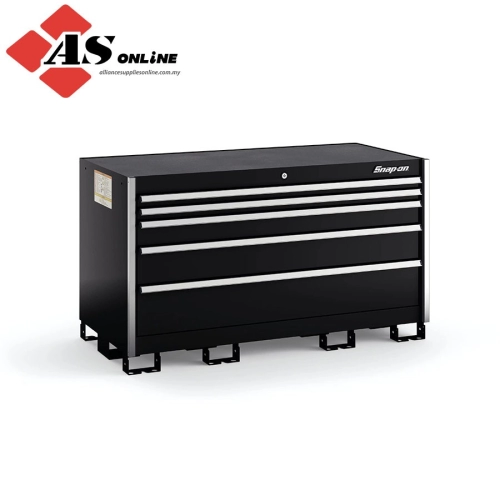 SNAP-ON Five-Drawer Double-Wide Bench (Gloss Black w/ Brushed Trim) / Model: 