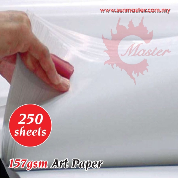 A4 157gsm Art Paper (250s) Art Paper and Art Card Paper and Card Products ֽ Petaling Jaya (PJ), Selangor, Kuala Lumpur (KL), Malaysia. Supplier, Supply, Supplies, Service | Sun Master Fancy Paper Sdn Bhd