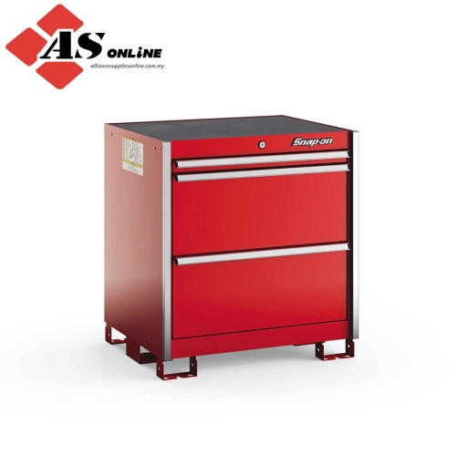 SNAP-ON Three-Drawer Standard Plus Tall Bench (Red w/ Brushed Trim) / Model: KSPT031AAPBN