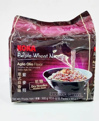 KOKA PURPLE WHEAT NOODLES AGLIO OLIO FLAVOR 5'S