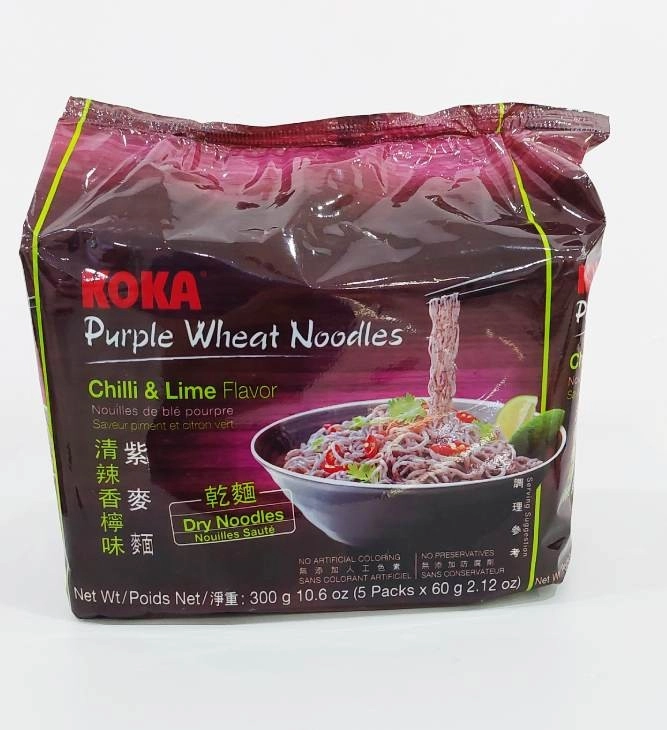 KOKA PURPLE WHEAT NOODLES CHILLI&LIME FLAVOR 5'S