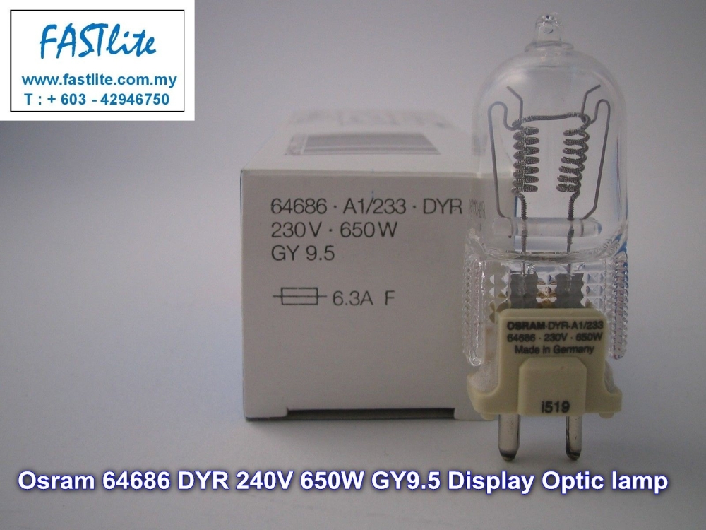 Osra HTI 150 W GY9,5 12 x 1 Apoule Halogène Osra HTI 150 W GY9,5 12 x 1 Apoule Halogène