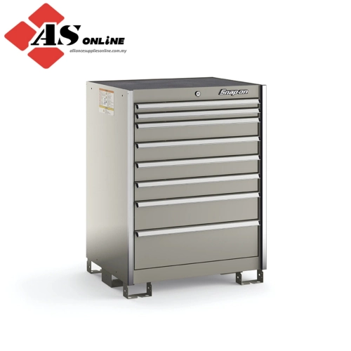 SNAP-ON Eight-Drawer Standard Plus Standing Counter (Arctic Silver w/ Brushed Trim) / Model: KSPS081AAZBB