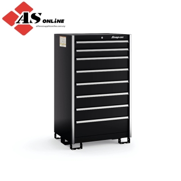 SNAP-ON Eight-Drawer Standard Plus Standing Eye-Level (Gloss Black w/ Brushed Trim) / Model: KSPE081AAPB