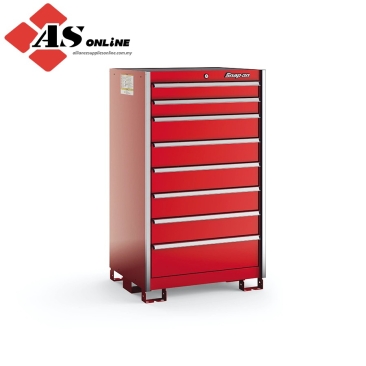 SNAP-ON Eight-Drawer Standard Plus Standing Eye-Level (Red w/ Brushed Trim) / Model:  KSPE081AAPBN