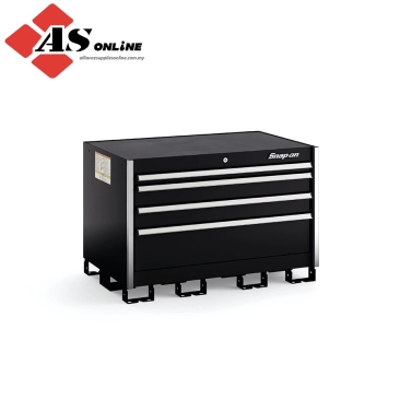 SNAP-ON Four-Drawer Extra-Wide Desk (Gloss Black w/ Brushed Trim) / Model: KSED041AAPB