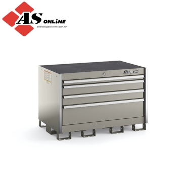 SNAP-ON Four-Drawer Extra-Wide Desk (Arctic Silver with Brushed Trim) / Model: KSED041AAZBB