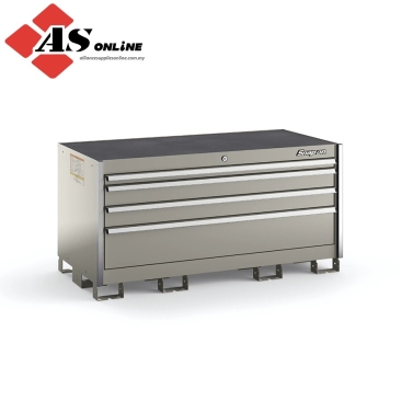 SNAP-ON Four-Drawer Double-Wide Desk (Arctic Silver w/ Brushed Trim) / Model: KSDD041AAZBB