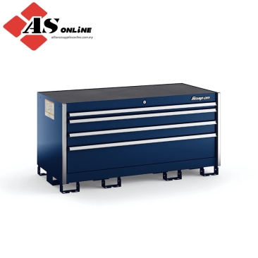 SNAP-ON Four-Drawer Double-Wide Desk (Royal Blue w/ Brushed Trim) / Model: KSDD041AAPCN