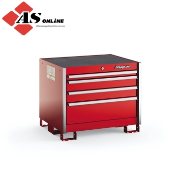 SNAP-ON Four-Drawer Standard Plus Desk (Red w/ Brushed Trim) / Model: KSPD041AAPBN