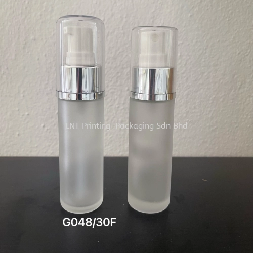 30ml Frosted Glass Bottle With Lotion Pump Or Spray Pump