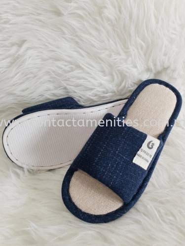 SPA & ROOM SLIPPER WITH RUBBER SOLE