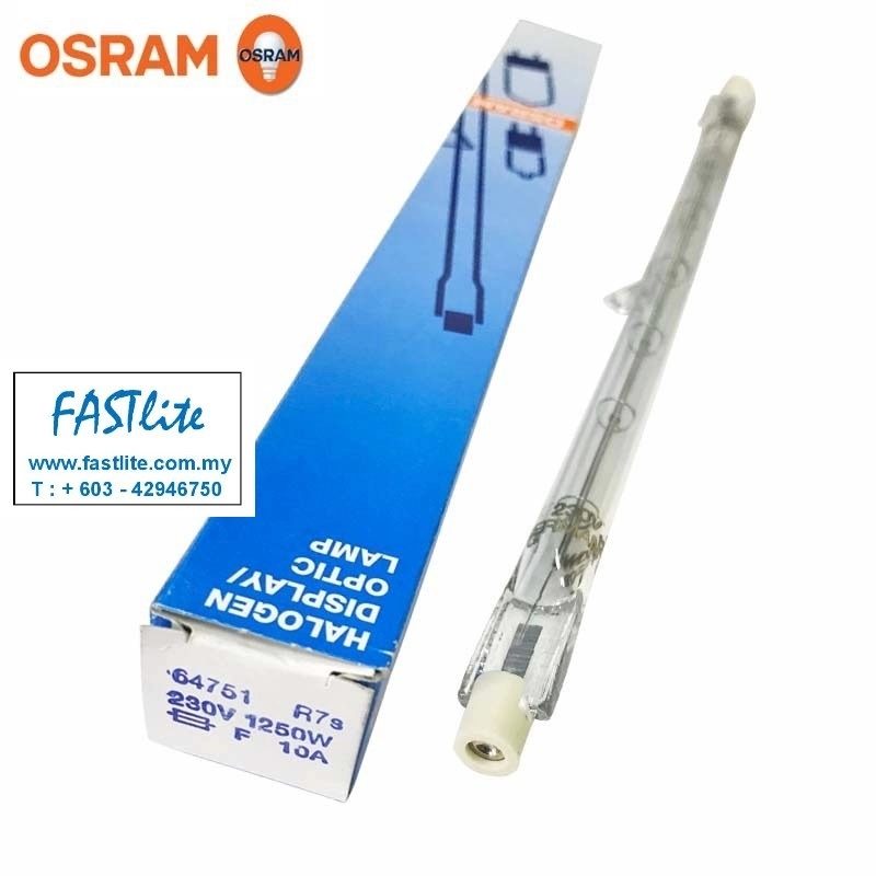 Osram 64751 240V 1250W R7s Studio Halogen lamp