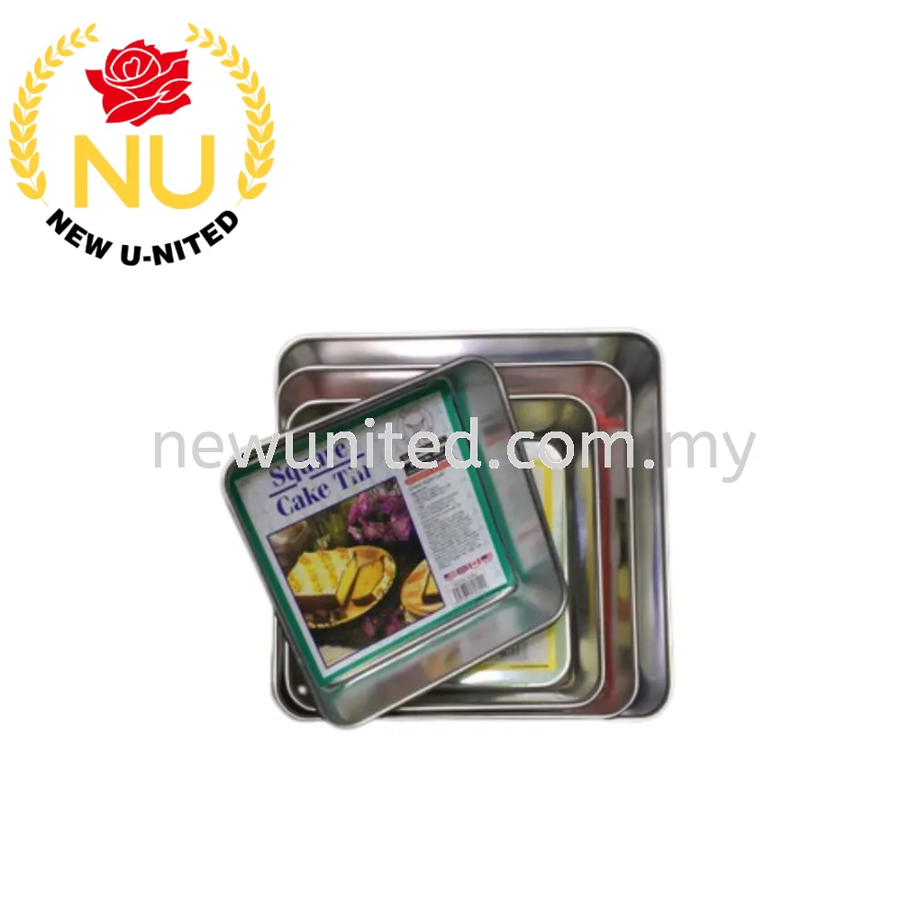 SQUARE CAKE TIN (NATURAL FINISHING)