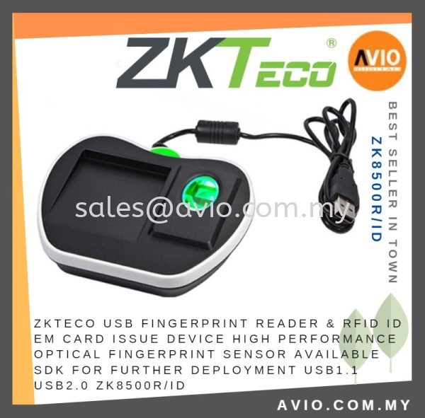 ZKTeco USB Fingerprint Sensor Reader RFID ID EM Card Device Support SDK Further Development USB2.0 ZK8500R/ID ZKTECO Johor Bahru (JB), Kempas, Johor Jaya Supplier, Suppliers, Supply, Supplies | Avio Digital