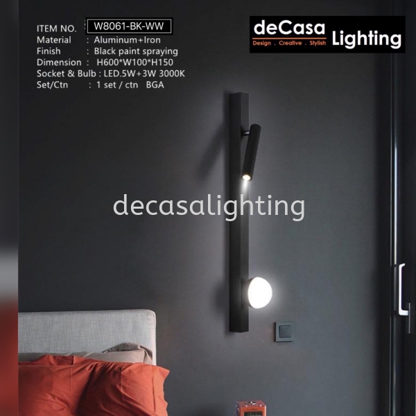 Modern Wall Light / Contemporary Wall Lamp Contemporary Wall Light  WALL LIGHT Selangor, Kuala Lumpur (KL), Puchong, Malaysia Supplier, Suppliers, Supply, Supplies | Decasa Lighting Sdn Bhd