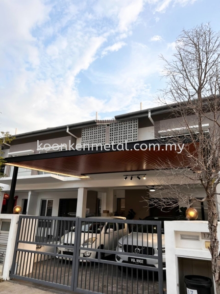 ACP with Woodgrain Aluminium Strips Ceiling Premium Ceiling Awning  Aluminium Strips Ceiling Kuala Lumpur (KL), Malaysia, Selangor, Jinjang Supplier, Suppliers, Supply, Supplies | Koon Ken Metal Engineering Sdn Bhd