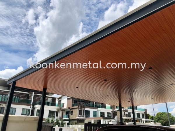 ACP with Woodgrain Aluminium Strips Ceiling Premium Ceiling Awning  Aluminium Strips Ceiling Kuala Lumpur (KL), Malaysia, Selangor, Jinjang Supplier, Suppliers, Supply, Supplies | Koon Ken Metal Engineering Sdn Bhd