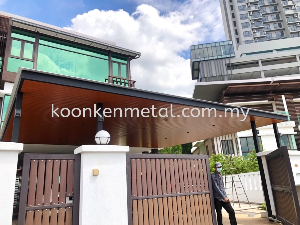 ACP with Woodgrain Aluminium Strips Ceiling Premium Ceiling Awning  Aluminium Strips Ceiling Kuala Lumpur (KL), Malaysia, Selangor, Jinjang Supplier, Suppliers, Supply, Supplies | Koon Ken Metal Engineering Sdn Bhd