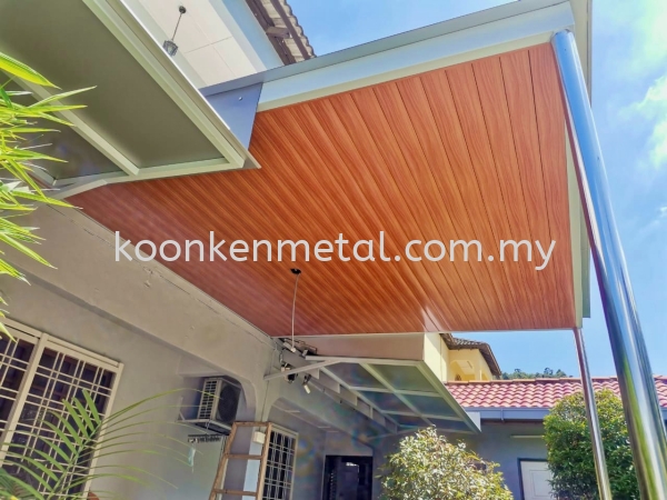 ACP with Woodgrain Aluminium Strips Ceiling Premium Ceiling Awning  Aluminium Strips Ceiling Kuala Lumpur (KL), Malaysia, Selangor, Jinjang Supplier, Suppliers, Supply, Supplies | Koon Ken Metal Engineering Sdn Bhd