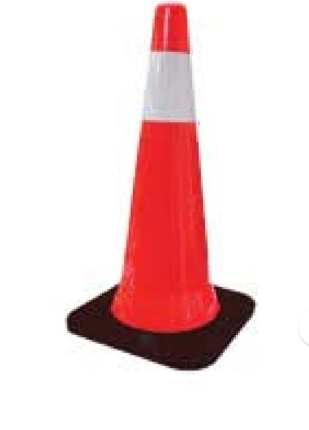 30'' Safety Cone Rubber base