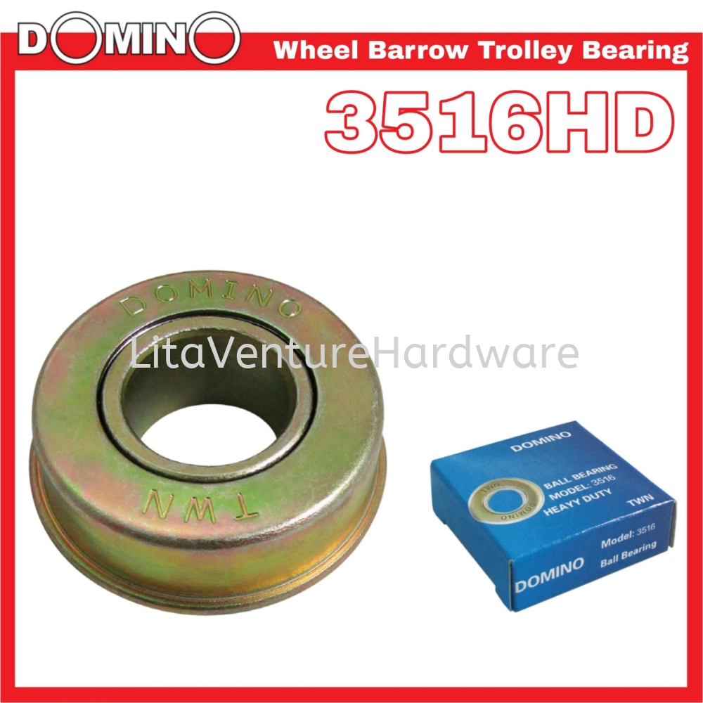 DOMINO WHEEL BARROW TROLLEY BEARING 3516HD