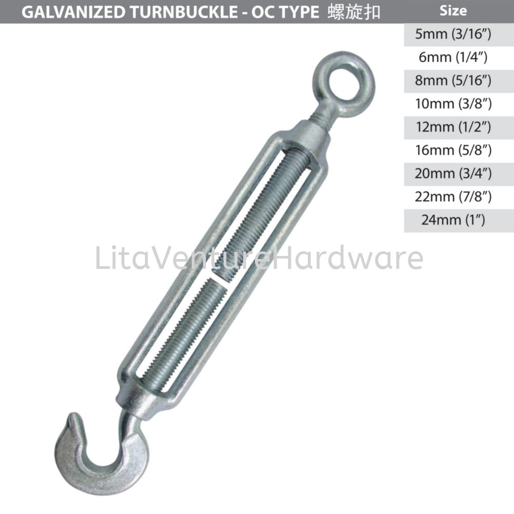 GALVANIZED TURNBUCKLE