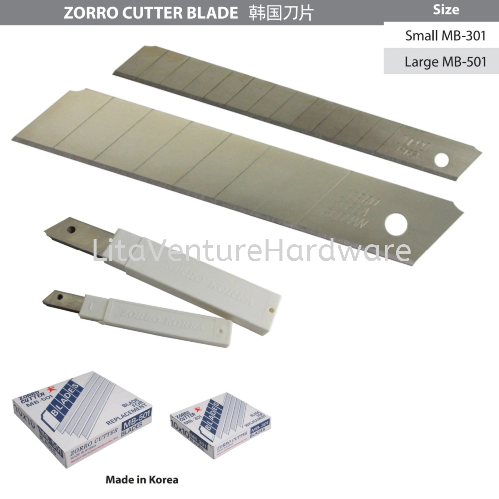 ZORRO CUTTER BLADE MB301, MB501