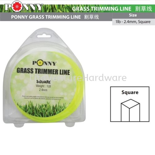 PONNY GRASS TRIMMER LINE SQUARE GREEN COLOUR